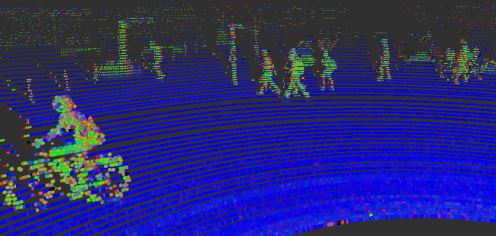 Lidar Punktwolke photo Dieses Bild ist ein Beispiel einer LIDAR Punktwolke.